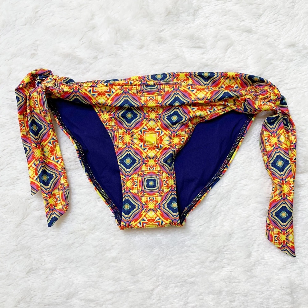 Koral Swim Geo Pattern Side Tie Bikini Bottoms